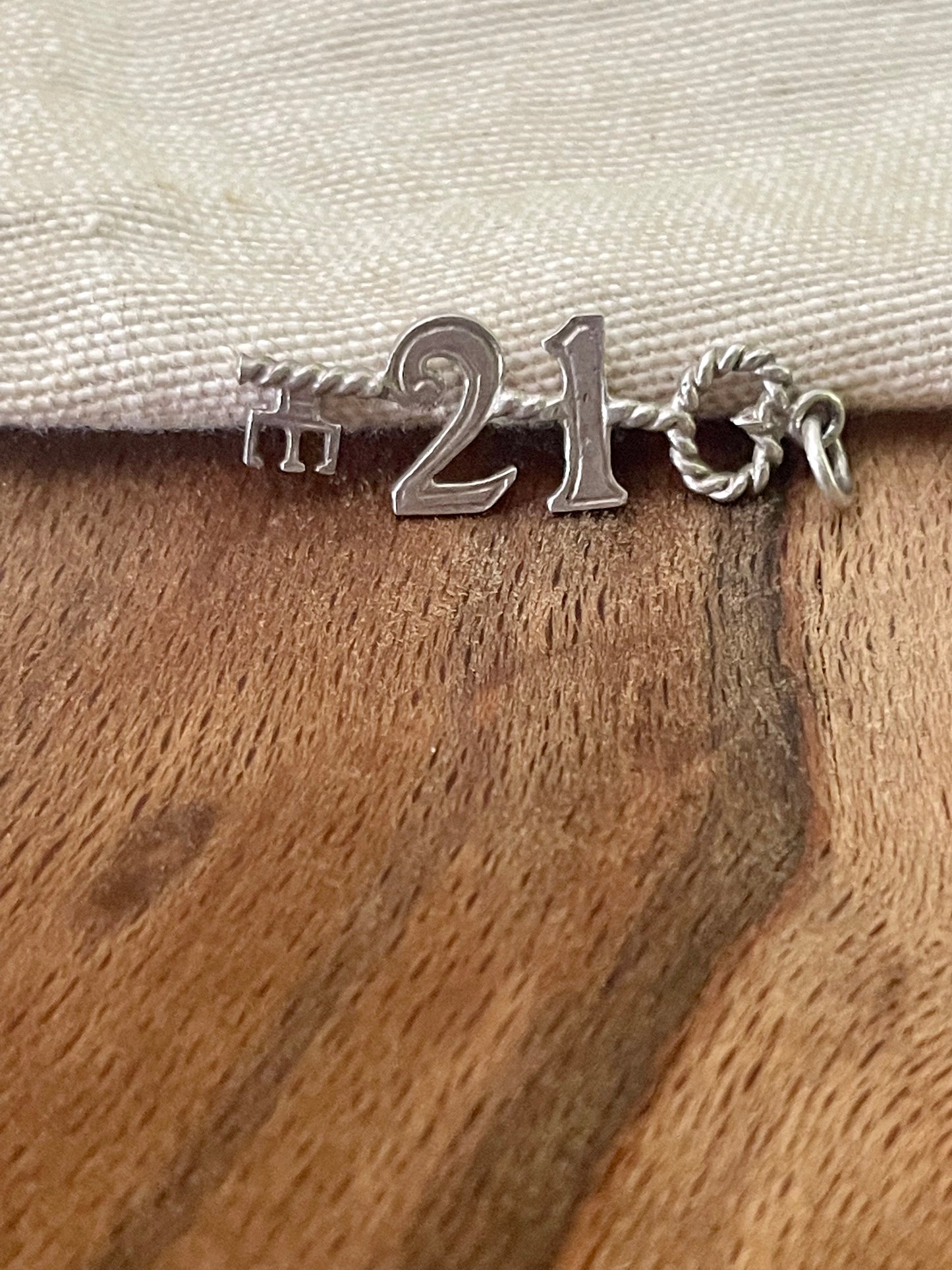 21st Birthday Gift Pendant Sterling 925 Silver Classic Symbolic Loving Charm