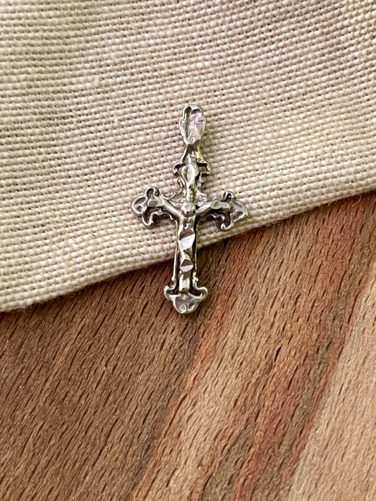 Christian Cross Prayer Pendant Sterling 925 Silver God Answers Prayer Church