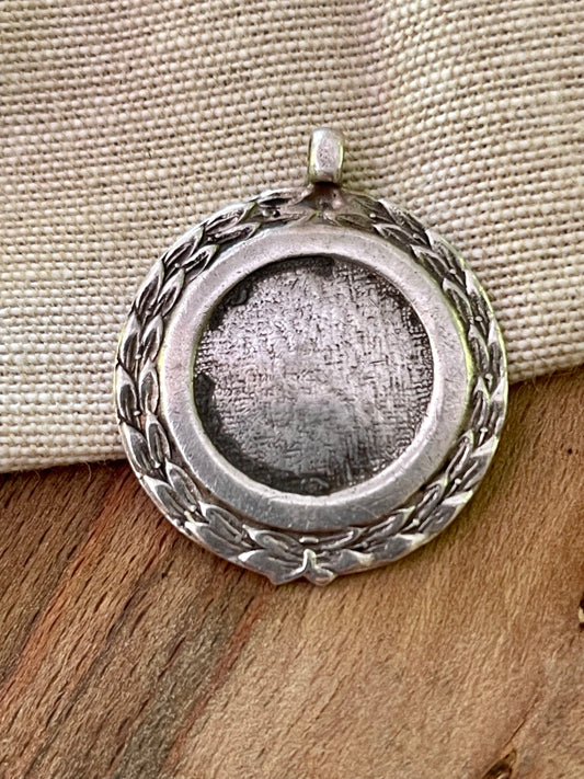 Nice Albert Chain Watch Fob Pendant Sterling 925 Silver Vintage Antique Pendant