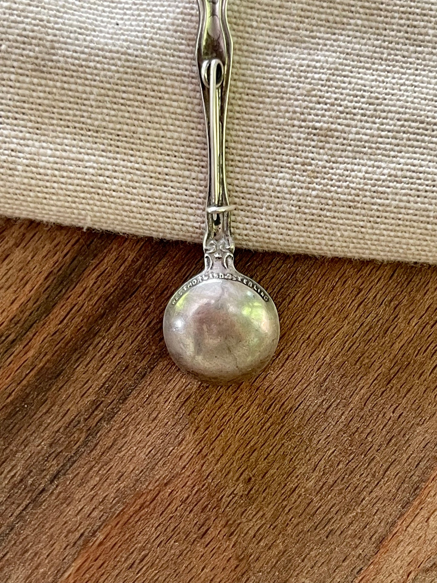 1930s Spoon Brooch Sterling 925 Silver Vintage Retro Modernist Jewellery Gift