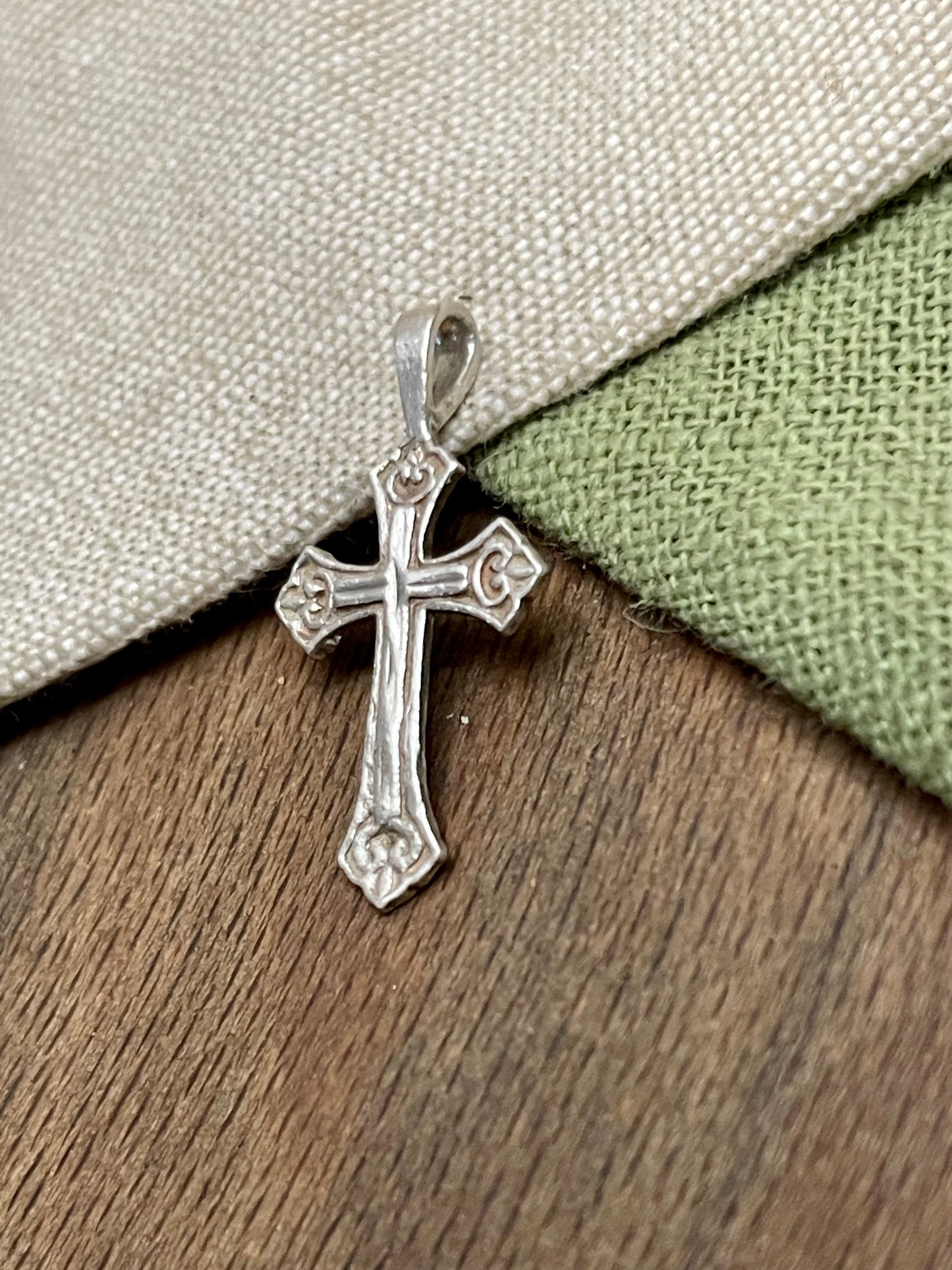 Celtic Christian Scottish Cross Necklace Pendant Sterling 925 Silver Jewelry